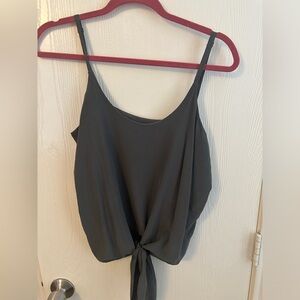 Charcoal tied cami